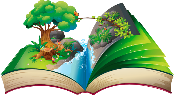 Кнгигана прозрачном фоне