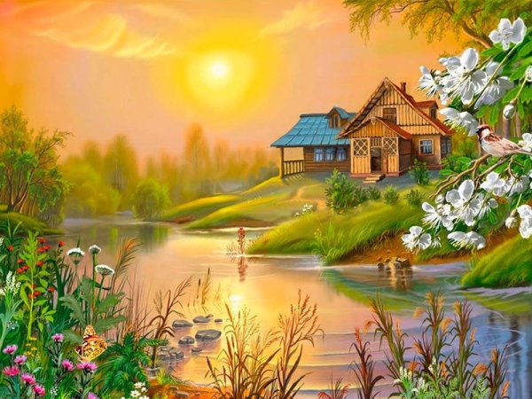 Виктор Цыганов весенний пейзаж