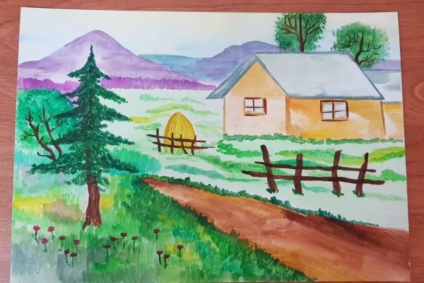 Родной край рисунок