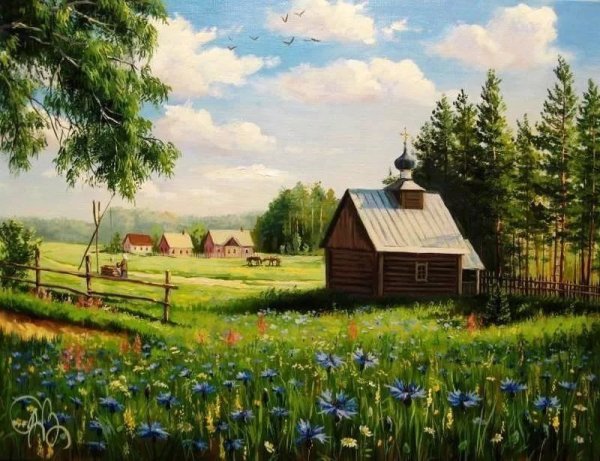 Художник Самарская Елена Михайловна березы
