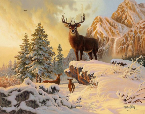 Пейзаж с животными