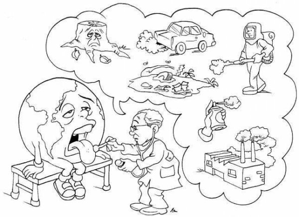 Раскраска на тему охрана природы