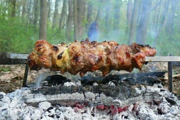 Шашлыки на даче летом