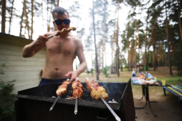 Шашлык в горах