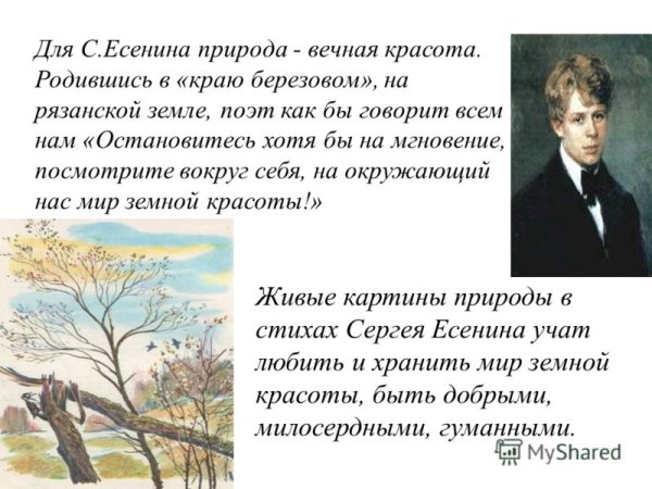 Стихи Есенина