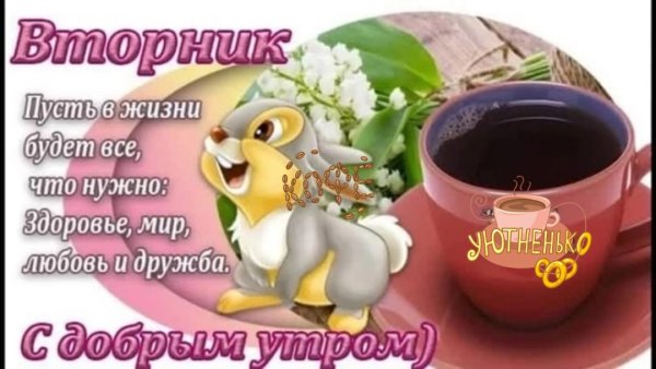 С добрым утром вторника