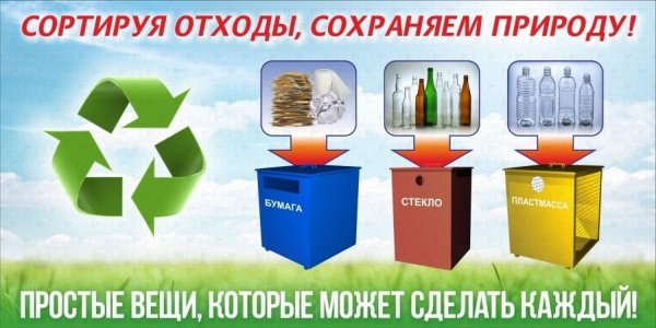 Сортируем мусор бережем природу