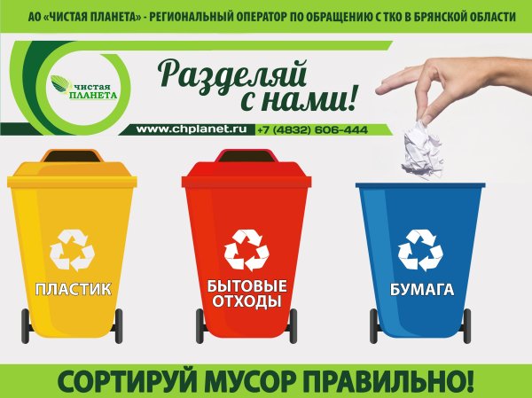 Разделение мусора для детей