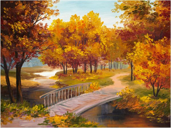 Осенний пейзаж для дошкольников