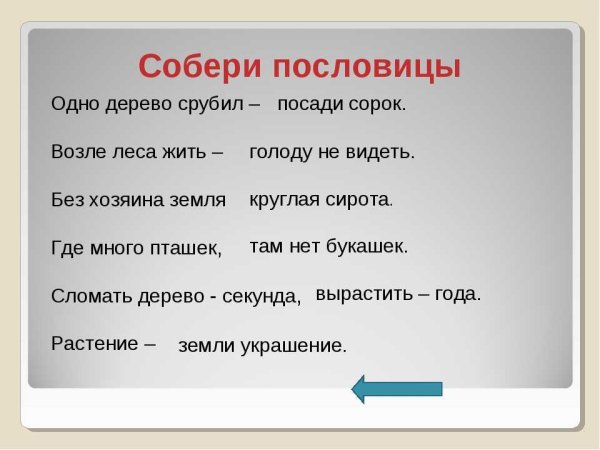 Пословицы и поговорки о природе
