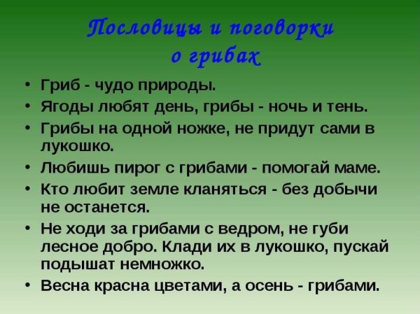 Пословицы и поговорки о погоде