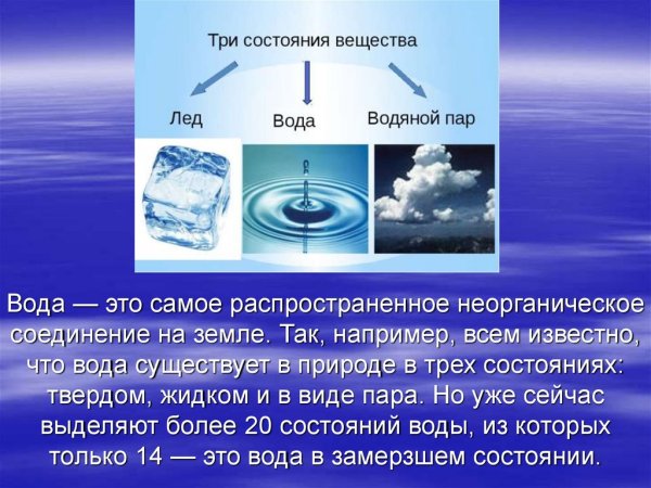 Значение воды в жизни человека