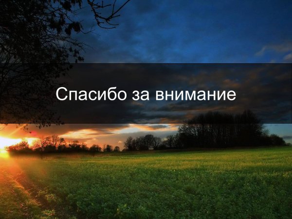 Спасибо за внимание природа