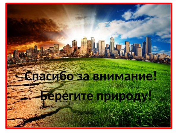 Спасибо за внимание экология
