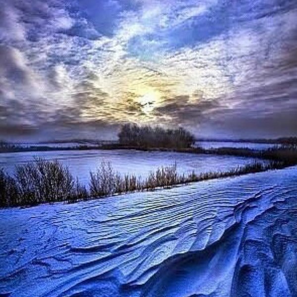 Синий пейзаж