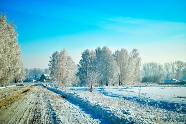 Зима в деревне