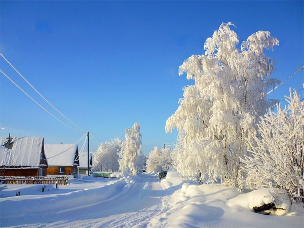 Зима в деревне