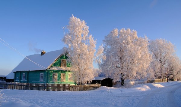 Зима в деревне