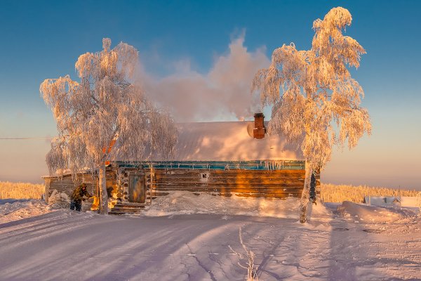 Тульская деревня зимой