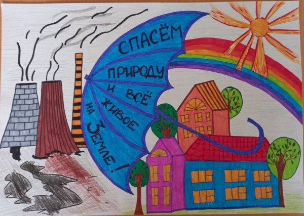 Плакат на тему экология рисунок