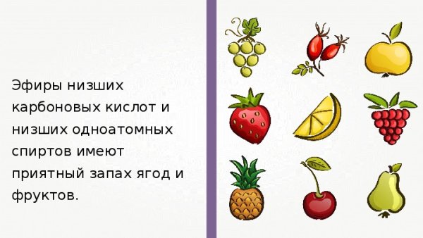 Фруктовые сложные эфиры