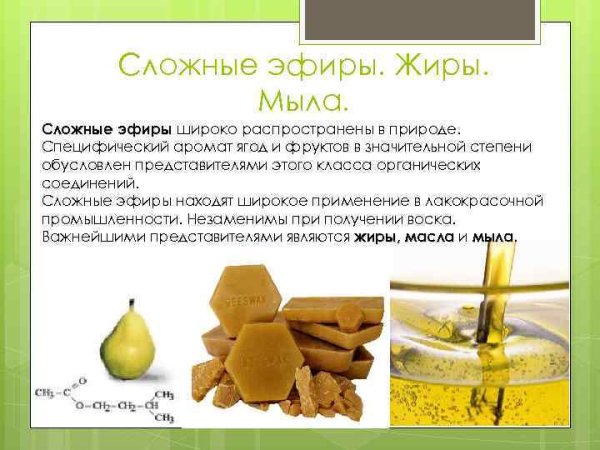 Нахождение в природе сложного эфира химия