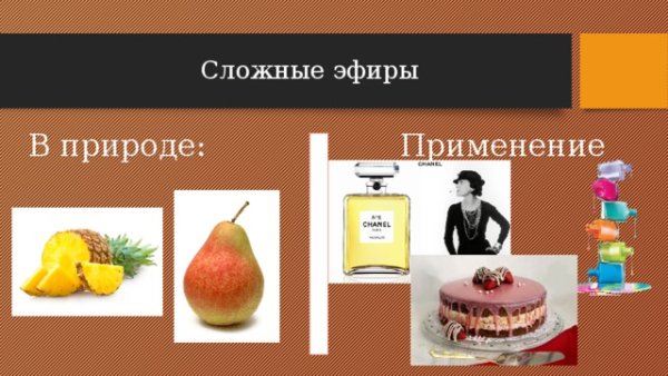 Сложные эфиры в пищевой промышленности