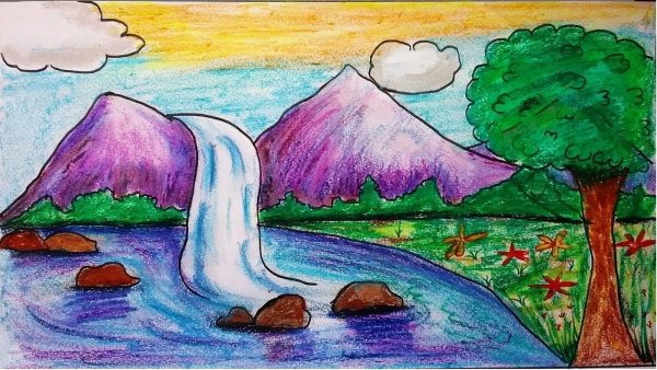 Рисунки природы для срисовки легкие