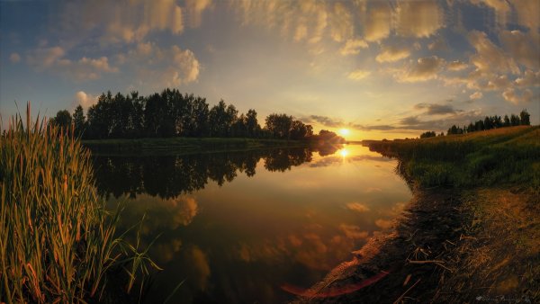 Тула на рассвете река