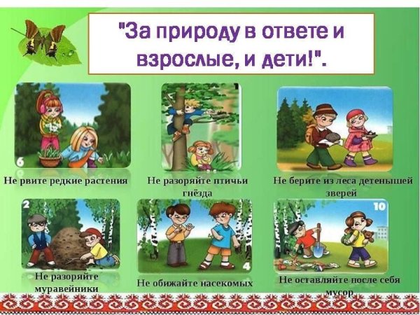 Рисунок на тему человек и природа