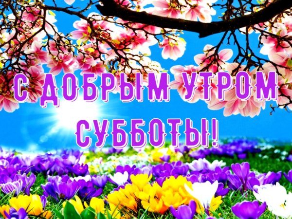 Поздравление с добрым субботним утром