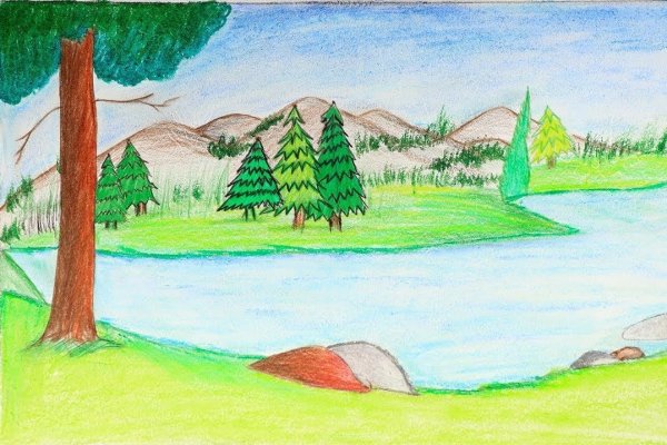 Рисунок природы легко