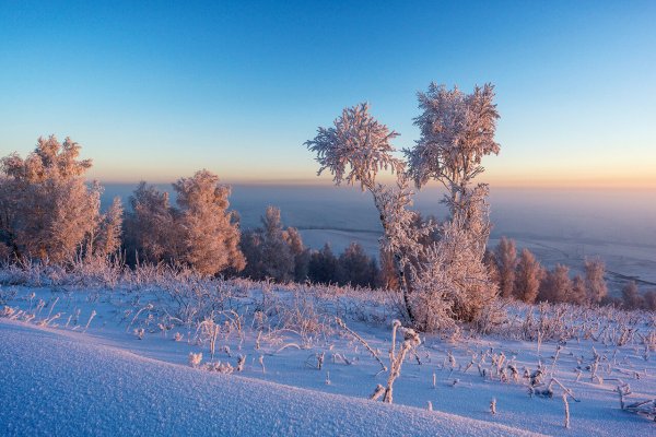 Морозное зимнее утро