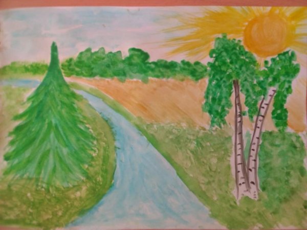 Природа Кузбасса рисунок