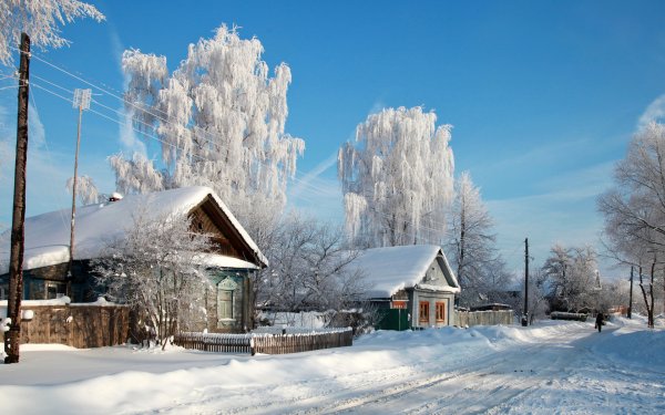 Зима в деревне