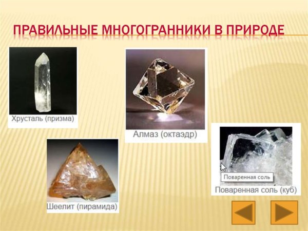 Многогранники в природе