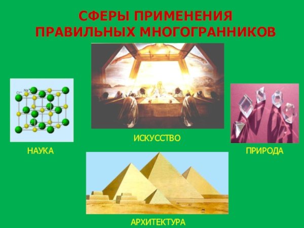 Правильные многогранники вокруг нас