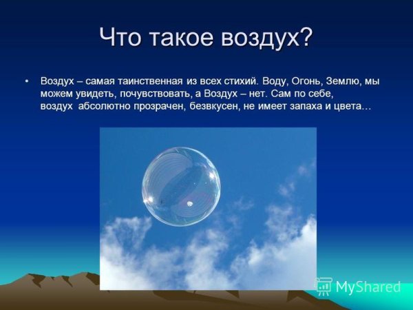 Воздух для презентации