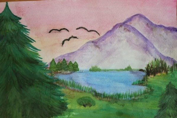 Рисунки карандашом природа