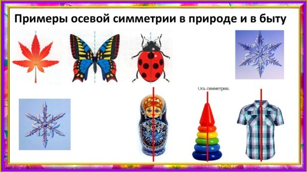 Осевая симметрия примеры