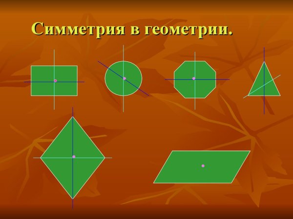 Осевая симметрия в природе и архитектуре