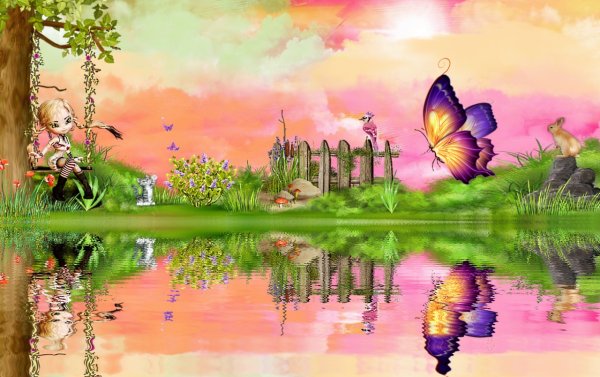 Природа глазами детей рисунки