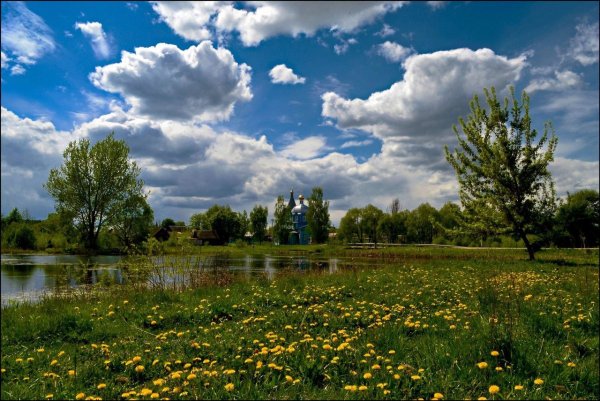 Весна в деревне