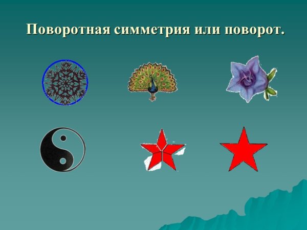 Поворотная симметрия в жизни