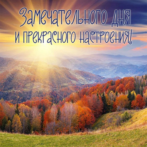 Доброе утро Золотая осен
