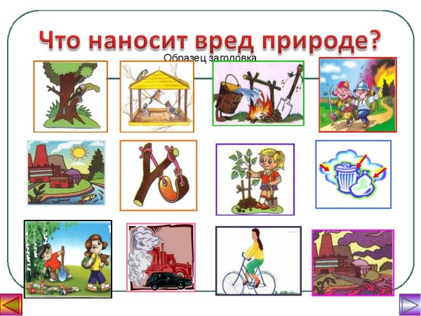 Запрещающие знаки в природе