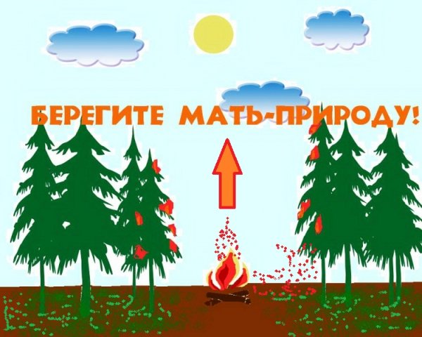 Береги лес от пожара