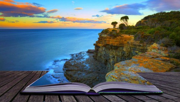 Красивый фон с книгами