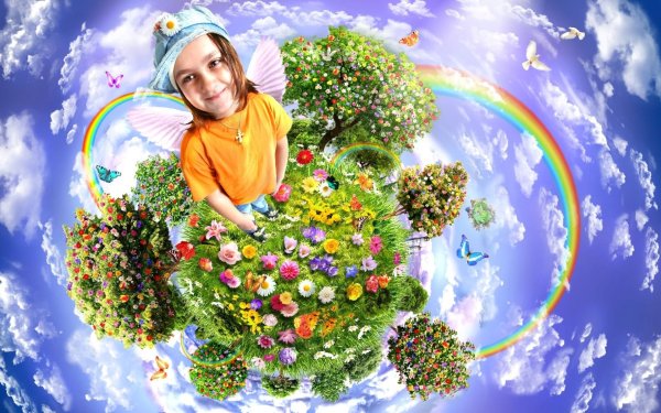 Детские рисунки на тему природа