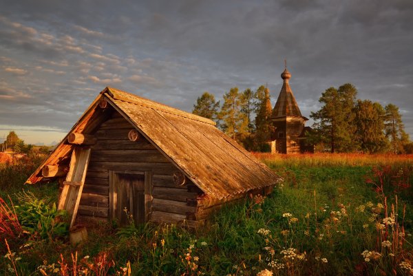 Изба деревня деревня лето